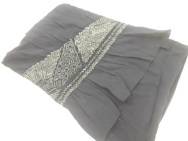 正絹　絞り青海波模様男物兵児帯